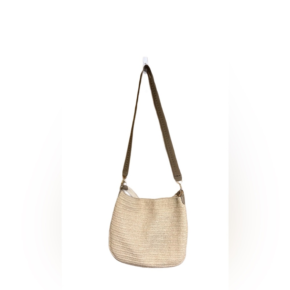 Stella And Dot Ellie Hobo Bag Retired Metallic/Straw Crossbody 2 Way Strap - Picture 11 of 12